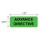 Nevs Advance Directive 7/8" x 2-1/4" Flr Green w/Black N-0076 - alternate 2